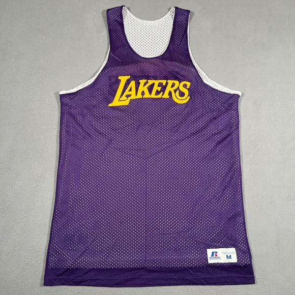 Russell Athletic Other - Lakers Reversible Jersey Dennys Promo NBA Basketball Sleeveless Purple White M